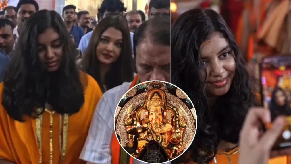 गणपति के दर्शन के लिए पंडाल पहुंची ऐश्वर्या-आराध्या, हेयरस्टाइल देख लोग करने लगे ट्रोल
