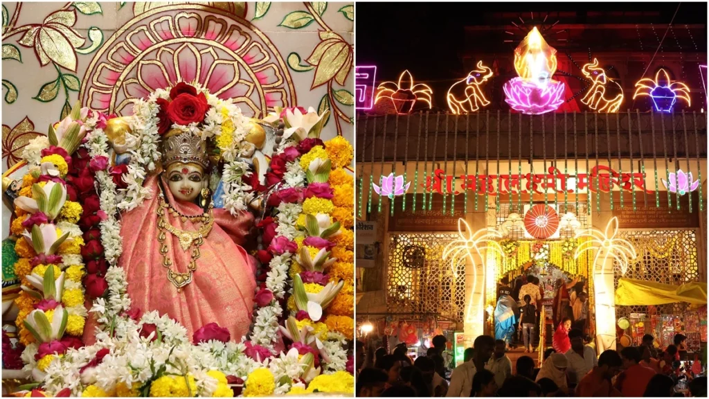 इंदौर में महालक्ष्मी का दिव्य स्वागत! कहीं ‘स्वर्ण पुष्प’ से पूजा तो कहीं 5100 दीपों की जगमग, शहर के मंदिरों में विशेष आयोजन