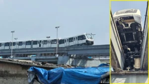 हवा में लटकी जिंदगी! चलती मोनोरेल का संतुलन बिगड़ा, बॉगी एक तरफ झुकी, यात्रियों के बीच मची अफरा-तफरी