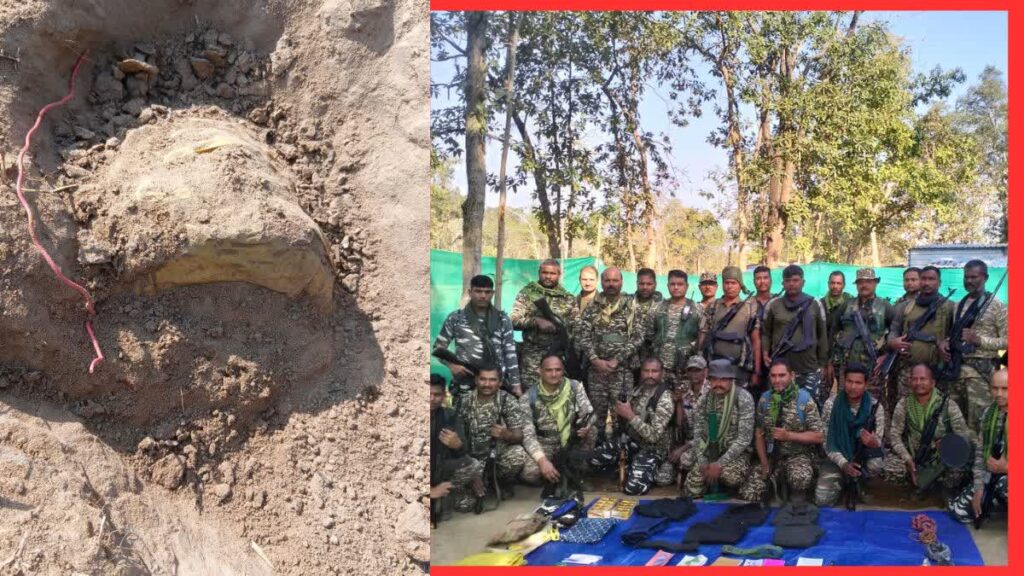 बीजापुर एंटी नक्सल ऑपरेशन में सफलता, दो आईईडी और माओवादी डंप बरामद