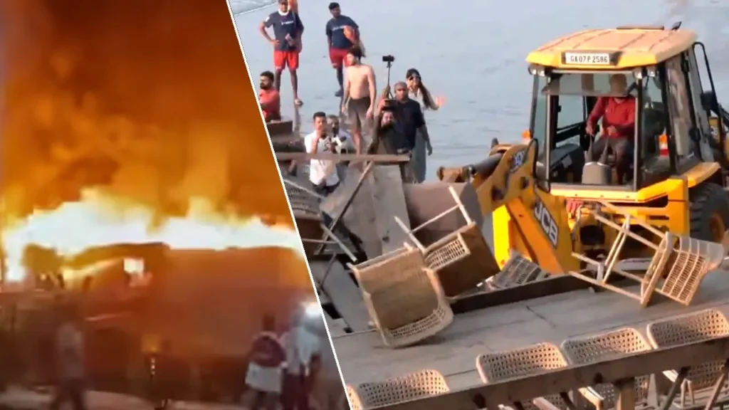 गोवा अग्निकांड के बाद एक्शन! गुनहगारों पर चला बुलडोजर, लूथरा ब्रदर्स के नाइट क्लब का अवैध हिस्सा गिराया गया, प्रशासन का कड़ा रुख
