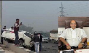 Delhi-Mumbai Expressway: फरीदाबाद में दिल्ली-मुंबई एक्सप्रेसवे पर भीषण हादसा, दो कारों की टक्कर में वकील की दर्दनाक मौत