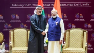 India-UAE Relations: AI समिट के बहाने भारत-यूएई रिश्तों को नई रफ्तार, पीएम मोदी से मिले क्राउन प्रिंस खालिद; हुए कई बड़े समझौते