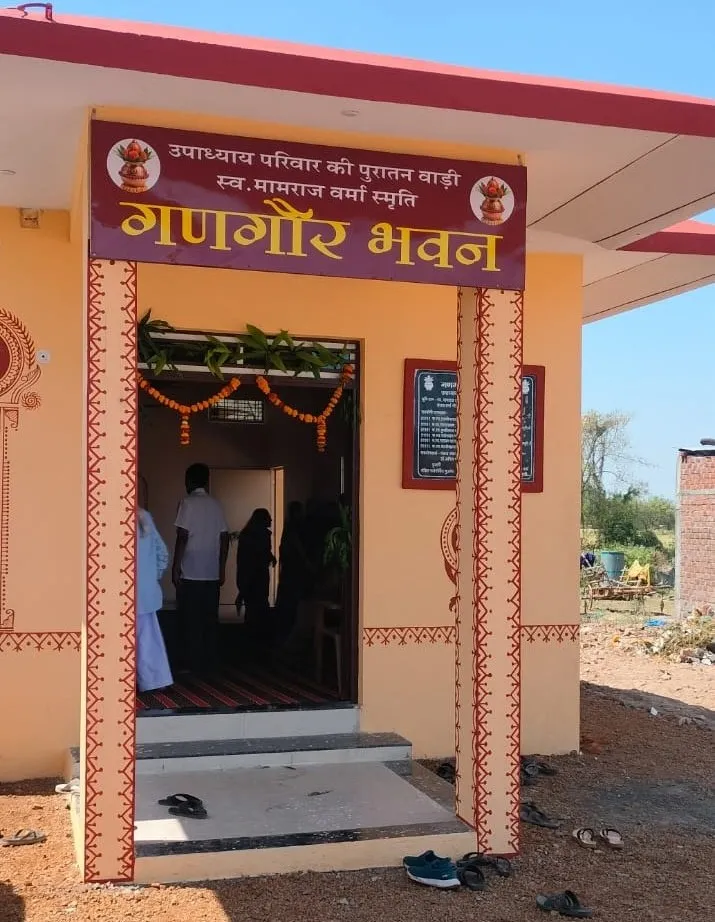 कालमुखी में 5 लाख के दान किए भूखंड पर बना भव्य ‘गणगौर भवन’, ग्रामीणों के सहयोग से हुआ उद्घाटन