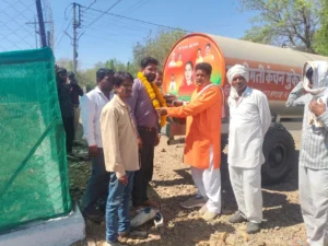 खंडवा: विधायक कंचन तन्वे ने राम नवमी पर दी सौगात, पंचायतों को बांटे वाटर टैंकर