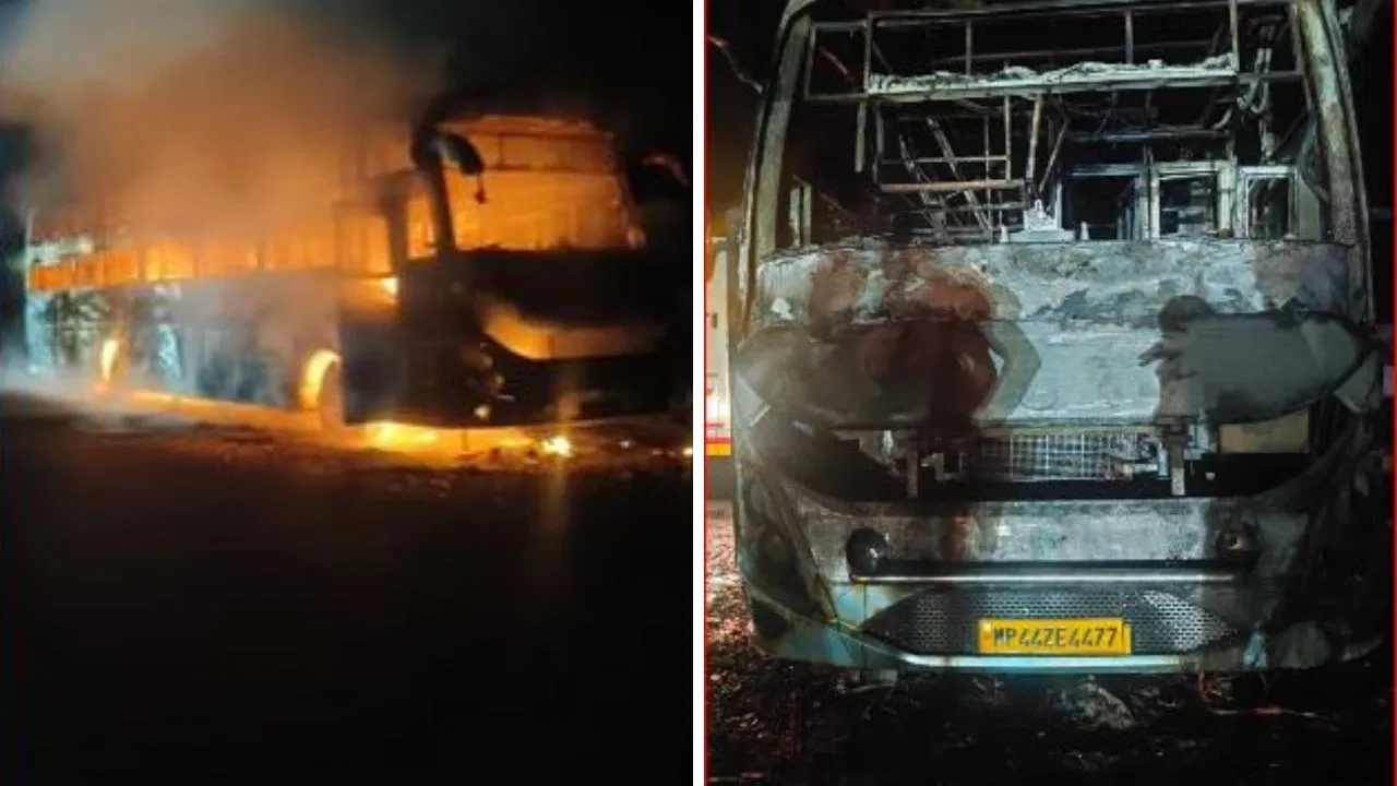 Bus Fire News: जैसलमेर से अहमदाबाद जा रही स्लीपर बस में लगी भीषण आग, एक यात्री झुलसा; खिड़कियों से कूदकर बचे 40 यात्री, बड़ी लापरवाही आई सामने