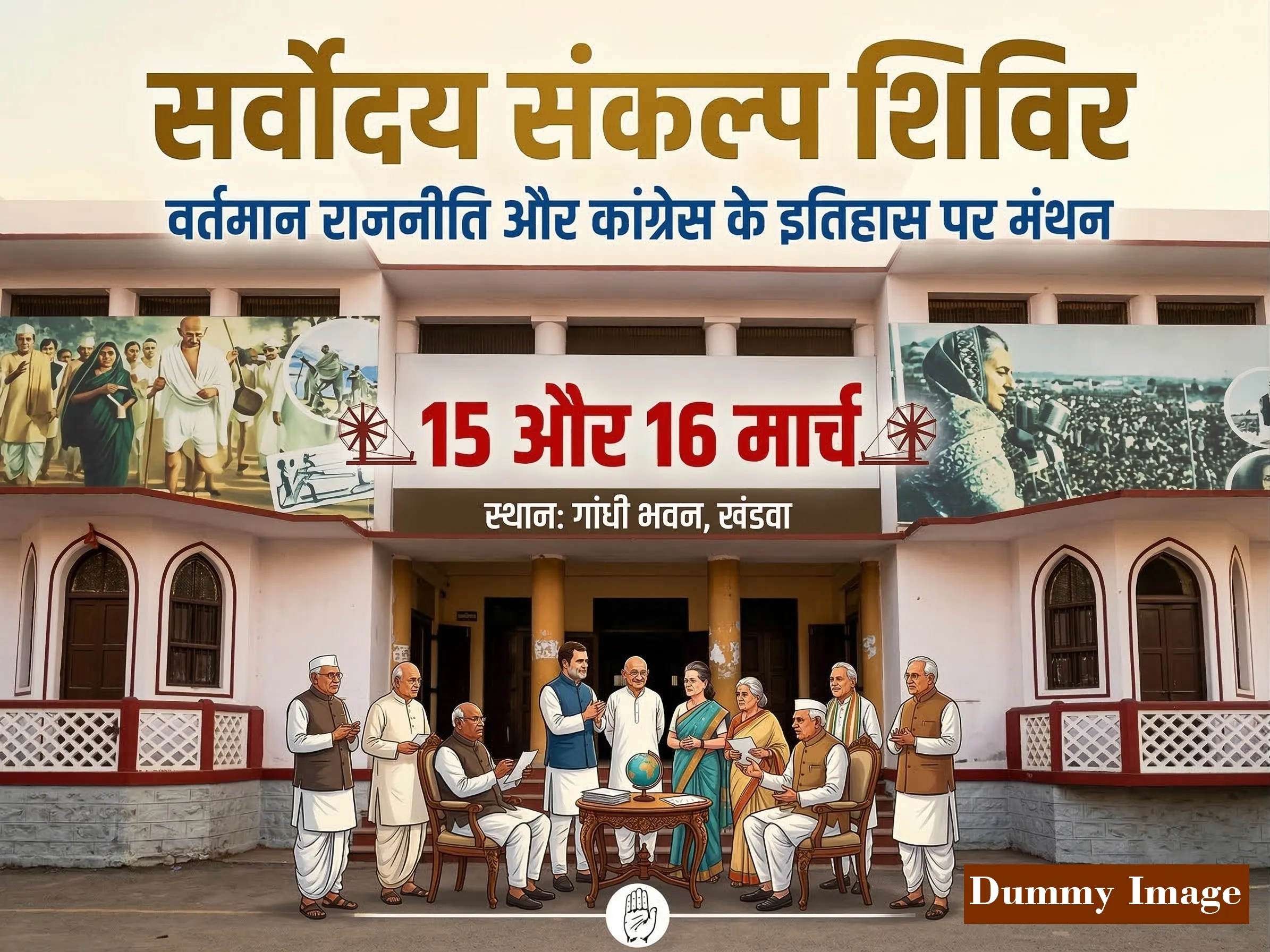 खंडवा में कांग्रेस का दो दिवसीय ‘सर्वोदय संकल्प शिविर’ आज से शुरू: कार्यकर्ताओं को मिलेगा सुराज और राष्ट्र निर्माण का प्रशिक्षण