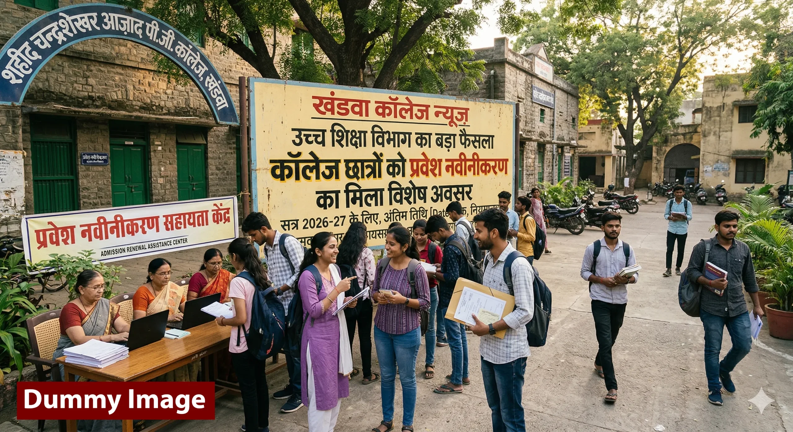 खंडवा न्यूज़: उच्च शिक्षा विभाग का बड़ा फैसला, कॉलेज छात्रों को प्रवेश नवीनीकरण का मिला विशेष अवसर