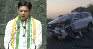 दूसरी बार बची जान! नागपुर एयरपोर्ट जा रहे कांग्रेस सांसद की कार का भीषण एक्सीडेंट, हालत स्थिर