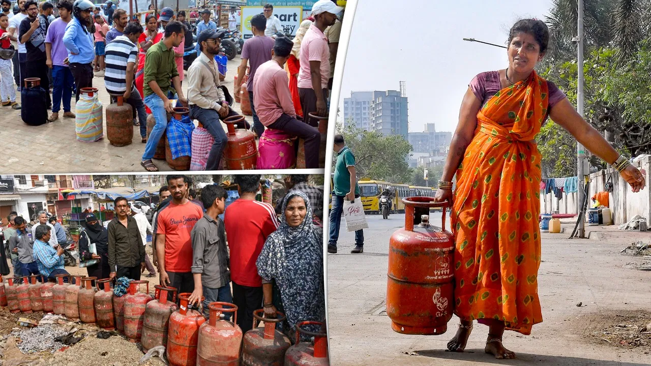 भारत में LPG का महासंकट! चूल्हे पर लौटने को मजबूर हुए लोग, गैस एजेंसियों के बाहर लगी 2-2 किमी लंबी लाइनें; जानें आपके शहर का हाल