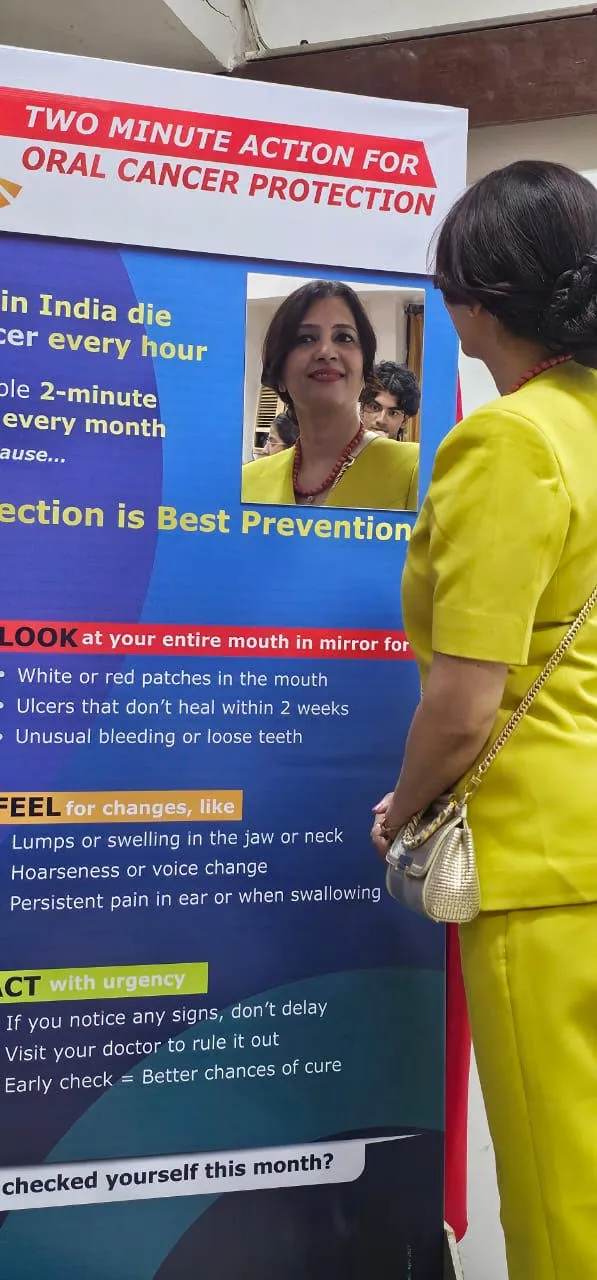 मुंबई: ओरल कैंसर से बचाव के लिए ‘टू-मिनट एक्शन’ अभियान, डॉ. सेवांती लिमये ने की अपील