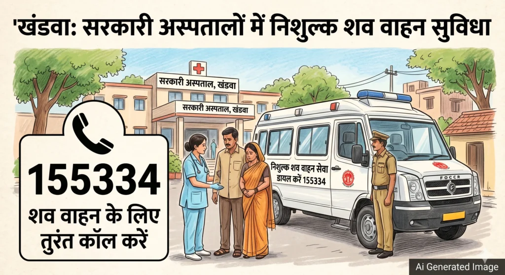 खंडवा: सरकारी अस्पतालों में मिलेगी निशुल्क शव वाहन सुविधा, डायल करें 155334