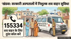 खंडवा: सरकारी अस्पतालों में मिलेगी निशुल्क शव वाहन सुविधा, डायल करें 155334