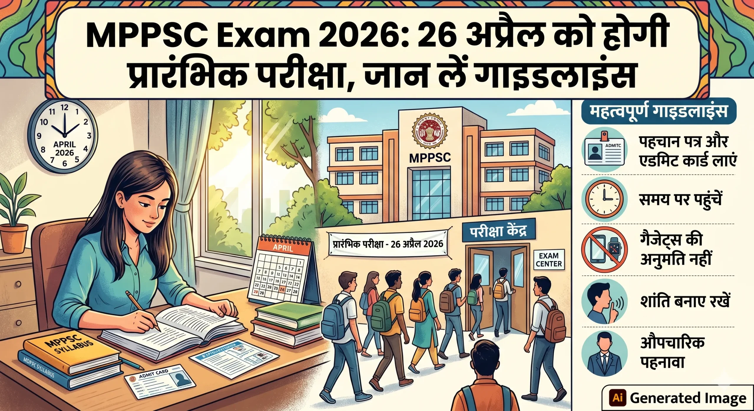 MPPSC Exam 2026: 26 अप्रैल को होगी प्रारंभिक परीक्षा, जान लें गाइडलाइंस