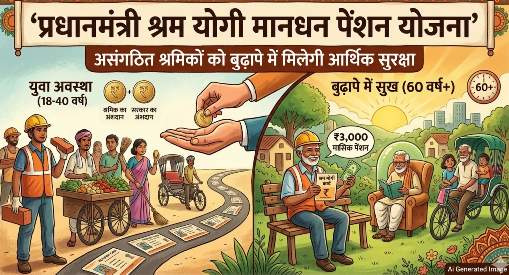 प्रधानमंत्री श्रम योगी मानधन पेंशन योजना: असंगठित श्रमिकों को बुढ़ापे में मिलेगी आर्थिक सुरक्षा