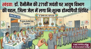 खंडवा: डॉ. हैनीमैन की 271वीं जयंती पर आयुष विभाग की पहल, जिला जेल में लगा निःशुल्क होम्योपैथी शिविर