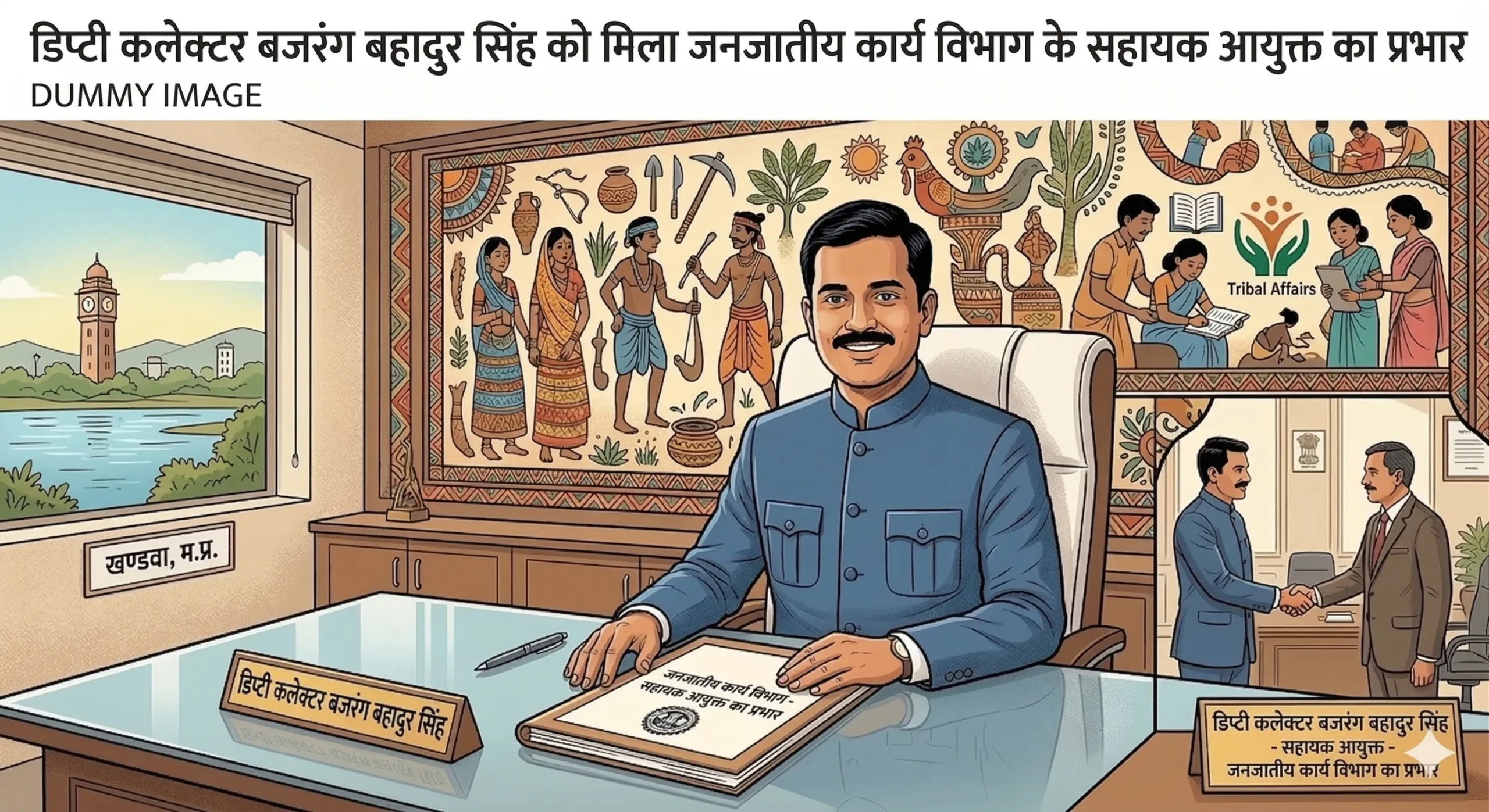 खंडवा: डिप्टी कलेक्टर बजरंग बहादुर सिंह को मिला जनजातीय कार्य विभाग के सहायक आयुक्त का प्रभार