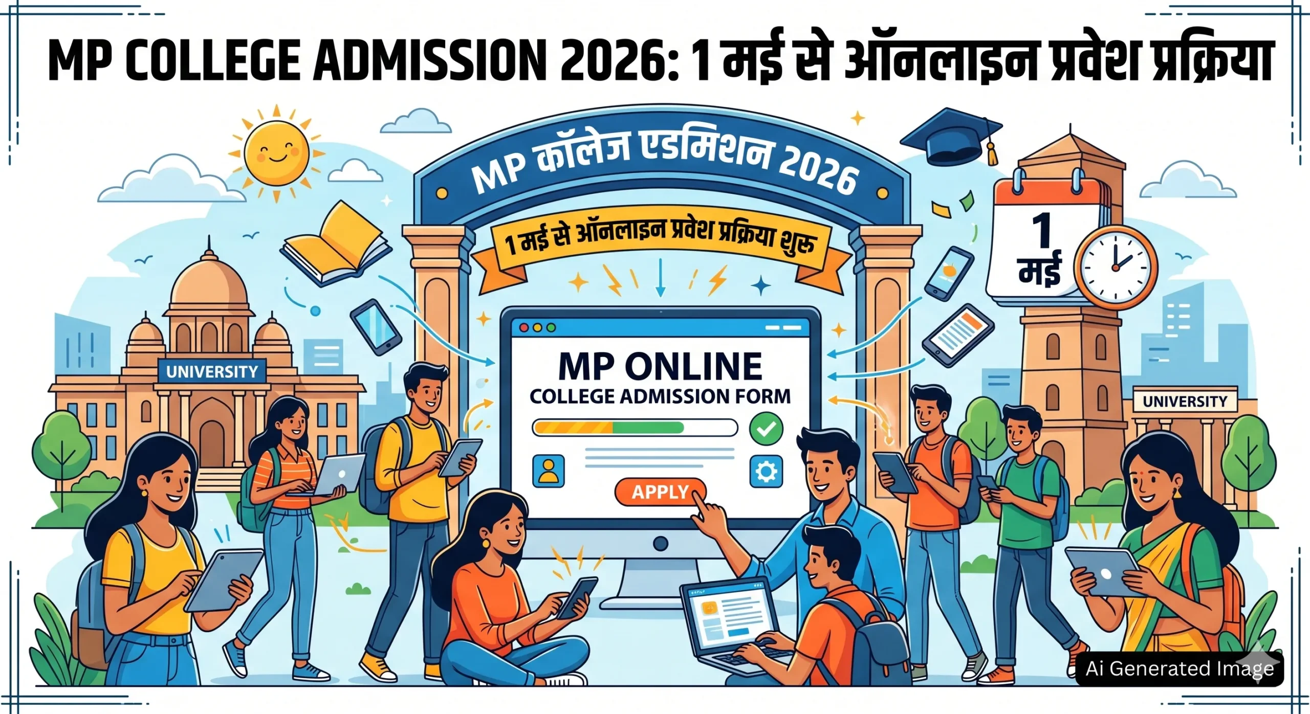 MP College Admission 2026: 1 मई से शुरू होगी ऑनलाइन प्रवेश प्रक्रिया, जानें डिटेल