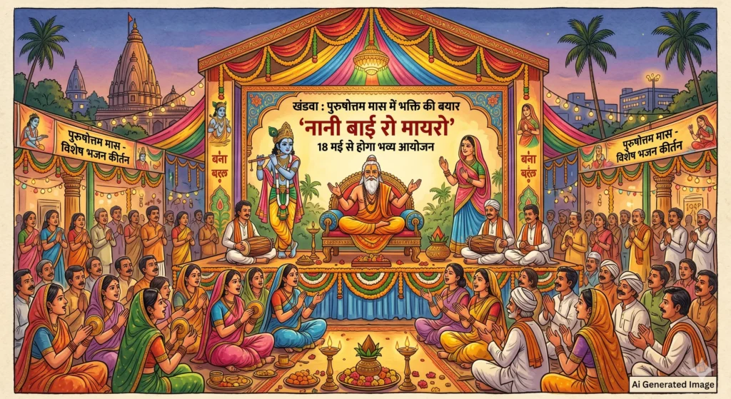 खंडवा: पुरुषोत्तम मास में बहेगी भक्ति की बयार, 18 मई से होगा ‘नानी बाई रो मायरो’ का आयोजन