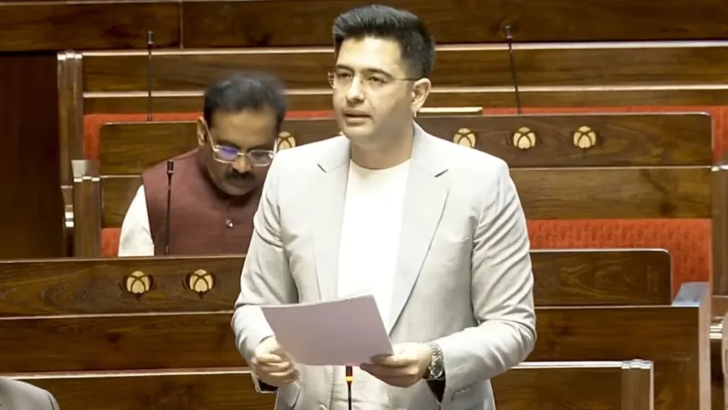 बड़ी खबर: राघव चड्ढा पर AAP का कड़ा एक्शन! राज्यसभा उप नेता पद छीना, सदन में बोलने पर भी पाबंदी की मांग