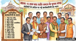 खंडवा: 15 साल बाद राठौर समाज के चुनाव संपन्न, हाईकोर्ट के आदेश पर नई कार्यकारिणी का गठन