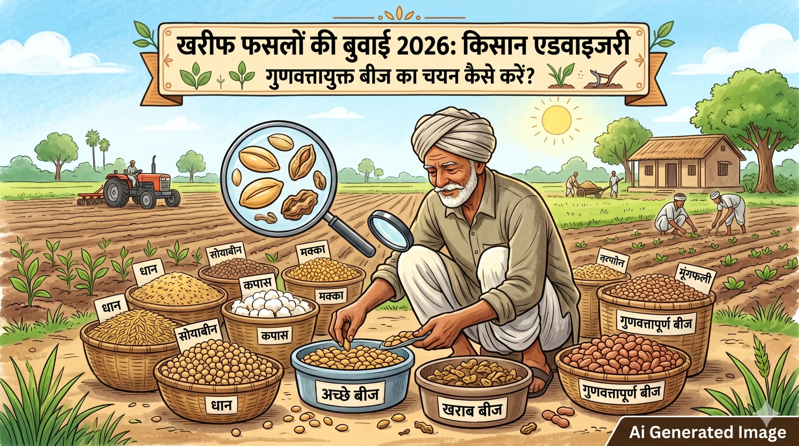Kharif Crop Sowing 2026: खरीफ फसलों की बुवाई से पहले किसानों के लिए एडवाइजरी, ऐसे करें गुणवत्तायुक्त बीज का चयन