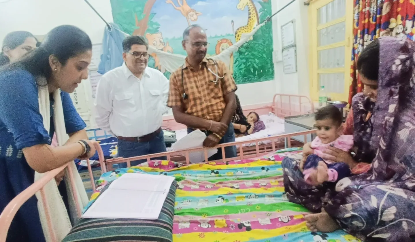 अपर कलेक्टर ने किया पोषण पुनर्वास केंद्र का निरीक्षण, कुपोषित बच्चों के स्वास्थ्य की ली जानकारी