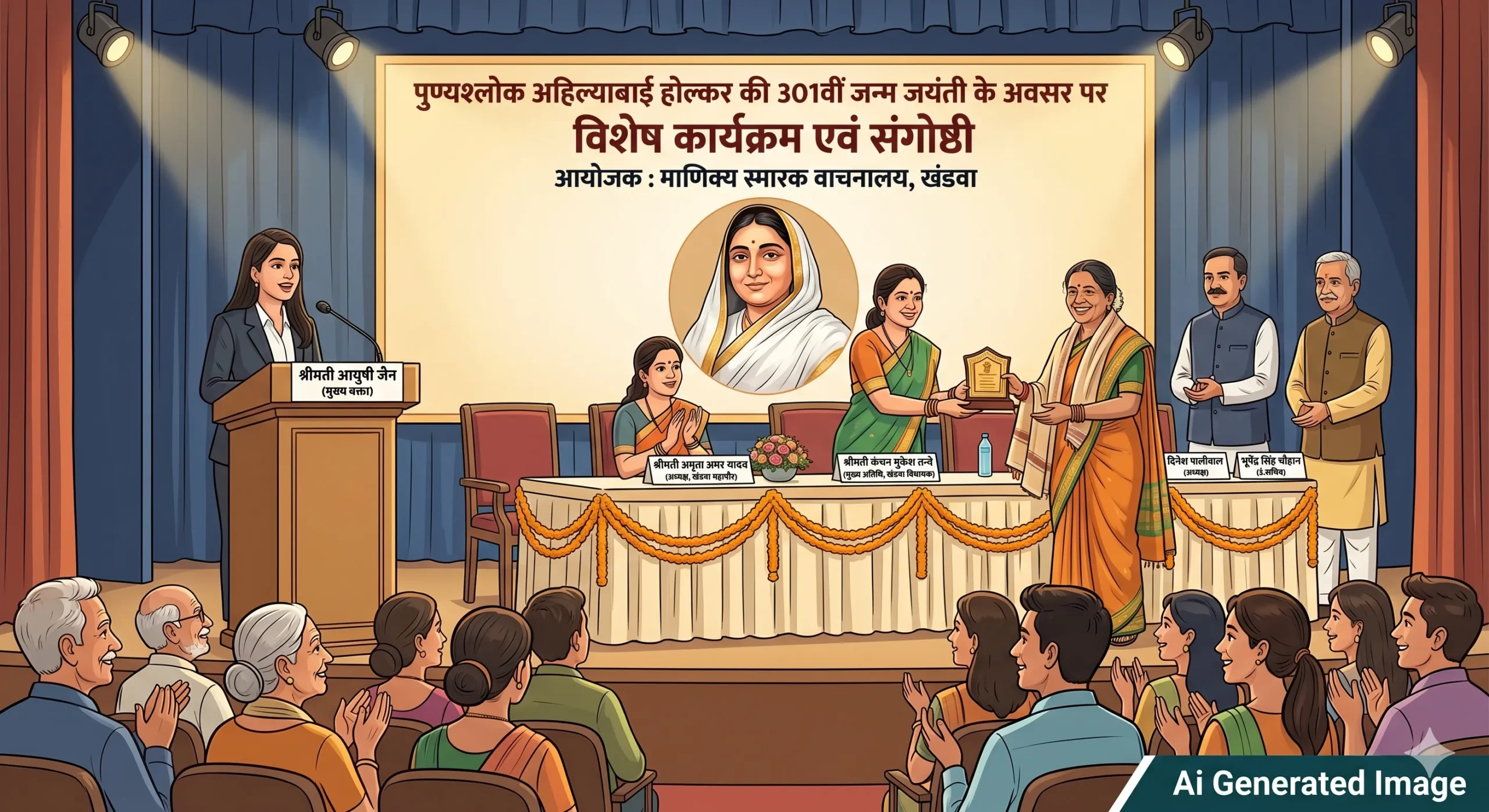 Manikya Smarak Vachanalaya: अहिल्याबाई होल्कर की 301वीं जयंती पर वाचनालय में विशेष संगोष्ठी, आयुषी जैन होंगी मुख्य वक्ता