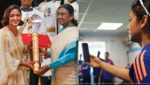 Harmanpreet Kaur Padma Shri: भारतीय कप्तान हरमनप्रीत कौर को मिला पद्म श्री सम्मान; इंग्लैंड में टीम इंडिया ने मनाया जश्न