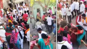 Wedding Brawl: ‘जूता नहीं चुराने देंगे…’ रस्म के दौरान मंडप में बवाल; दूल्हा-दुल्हन पक्ष के बीच चले जमकर लात-घूंसे