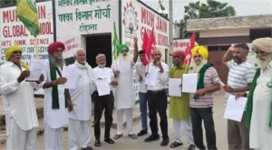 Tohana Protest: महंगाई और अवैध पेड़ कटाई पर गरमाया टोहाना; किसान मोर्चा ने सरकार के खिलाफ किया प्रदर्शन