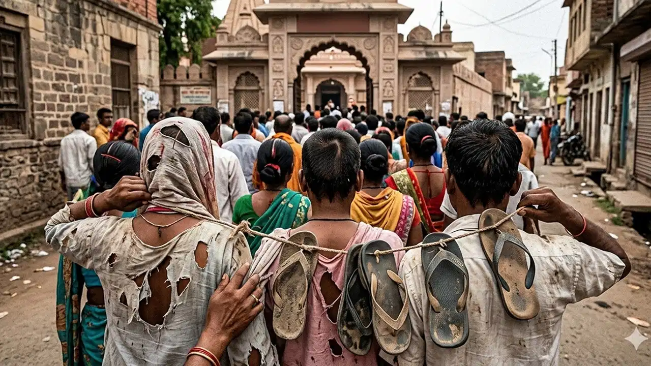 Ulhasnagar Crime News: उल्हासनगर में इंसानियत शर्मसार! मंदिर प्रवेश विवाद में महिलाओं के बाल काटे, चप्पलों की माला पहनाई
