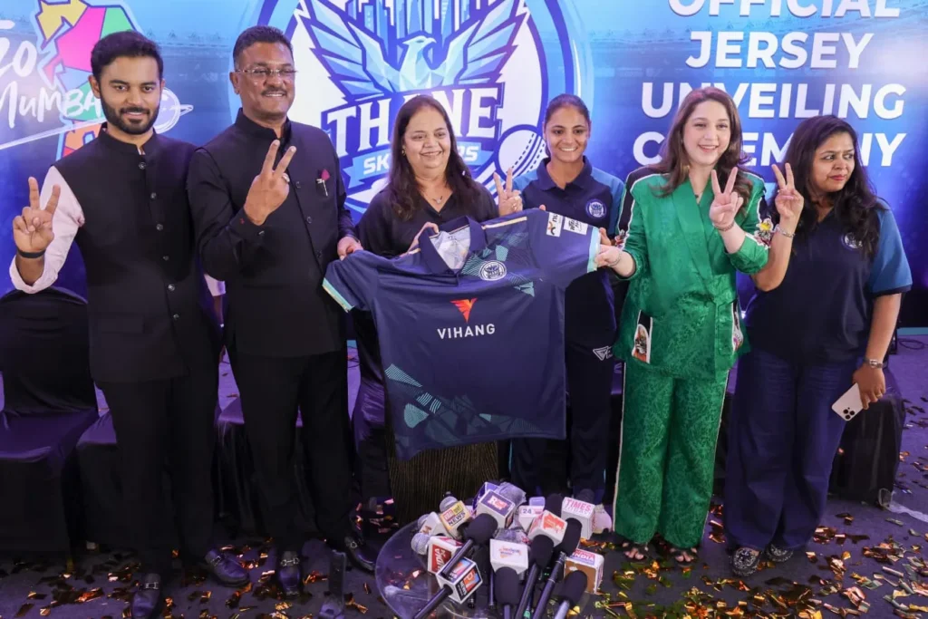 Women’s T20 Mumbai League: W20 लीग से पहले ठाणे स्काईराइजर्स ने लॉन्च की जर्सी, खिताब जीतने के इरादे से उतरेगी टीम