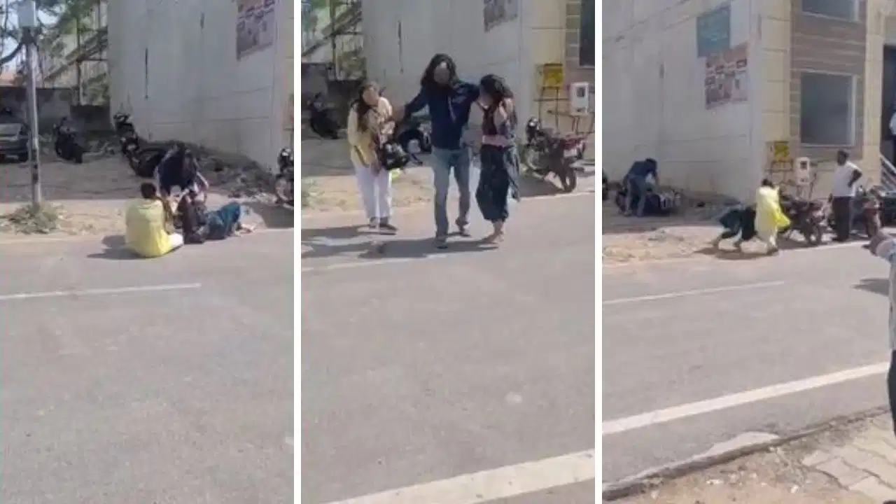 Agra Viral Video: आगरा की सड़कों पर ‘पति, पत्नी और वो’ का हाई-वोल्टेज ड्रामा; बीच सड़क पर चप्पलों से हुई जमकर मारपीट
