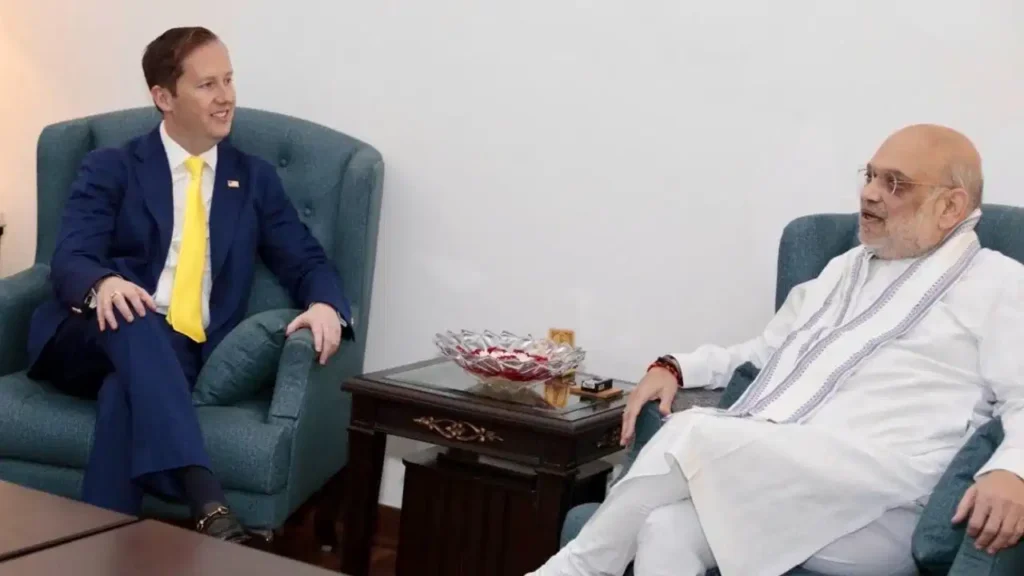 India-USA Relations: गृह मंत्री अमित शाह और अमेरिकी राजदूत सर्जियो गोर की बैठक; आतंकवाद और ड्रग्स तस्करी पर साझा रणनीति