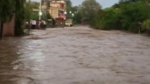 Burhanpur News: झमाझम बारिश से बुरहानपुर-अंकलेश्वर नेशनल हाईवे बना दरिया; वाहनों की लगी लंबी कतार