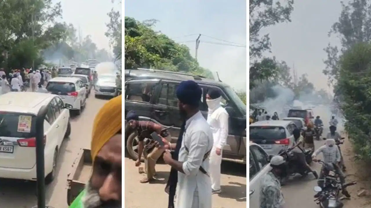 अंबाला कैंट NH-44 पर भारी बवाल: प्रदर्शनकारियों के पथराव में DSP समेत 7 पुलिसकर्मी घायल, लाठीचार्ज और आंसू गैस के गोले छोड़े