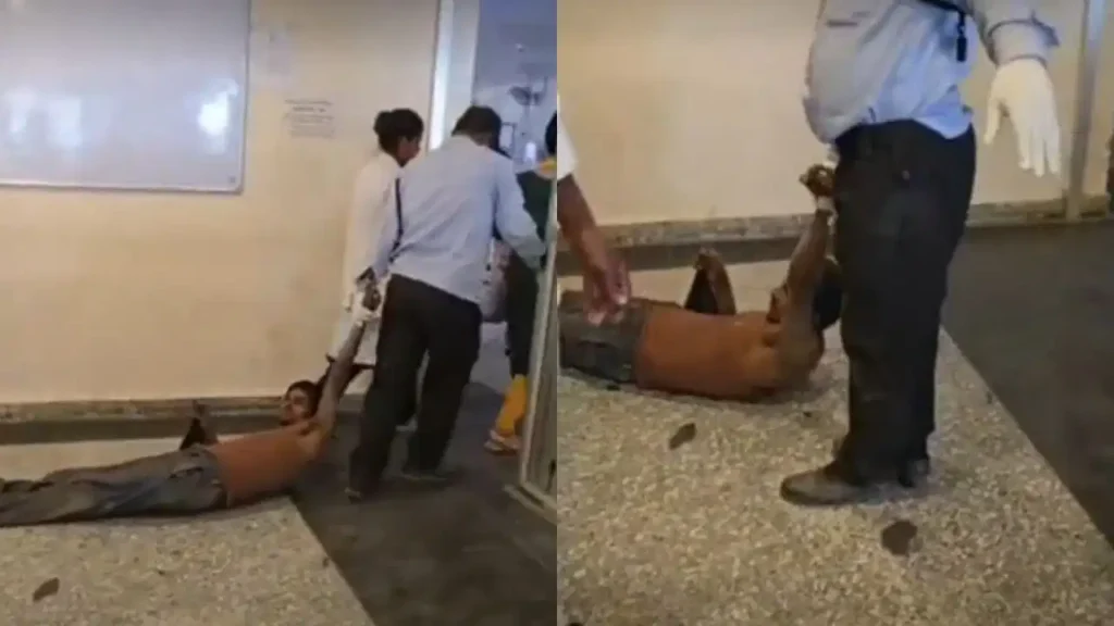बिहार के DMCH में अमानवीयता की हद: गार्ड ने टूटे पैर वाले लावारिस मरीज को जमीन पर घसीटा, अधीक्षक ने मांगी माफी