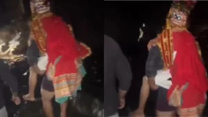 चंबा के भरमौर में बादल फटने से उफान पर पलानी नाला: शख्स ने दूल्हे को पीठ पर लादकर पार कराया तेज बहाव