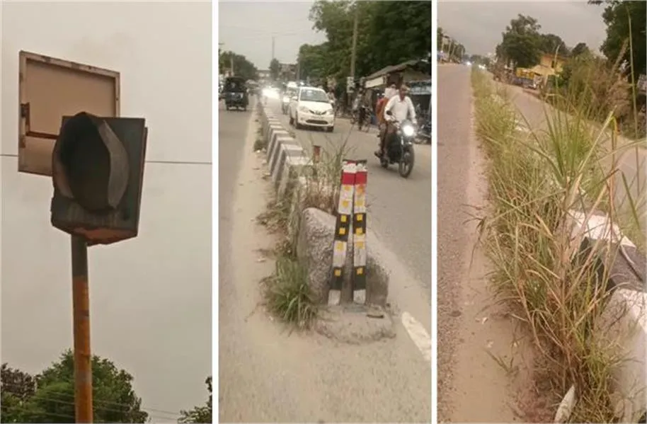 नूरपुरबेदी में डिवाइडर बने ‘मौत का फंदा’: न रिफ्लेक्टर न लाइटें, रात में टकरा रहे वाहन; स्थानीय लोगों व नेताओं में रोष