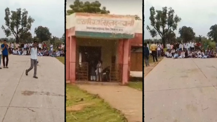 शिक्षक हरदास कुशवाहा के तबादले के विरोध में सड़क पर उतरे छात्र, मजना-खरगापुर मार्ग पर लगाया चक्काजाम