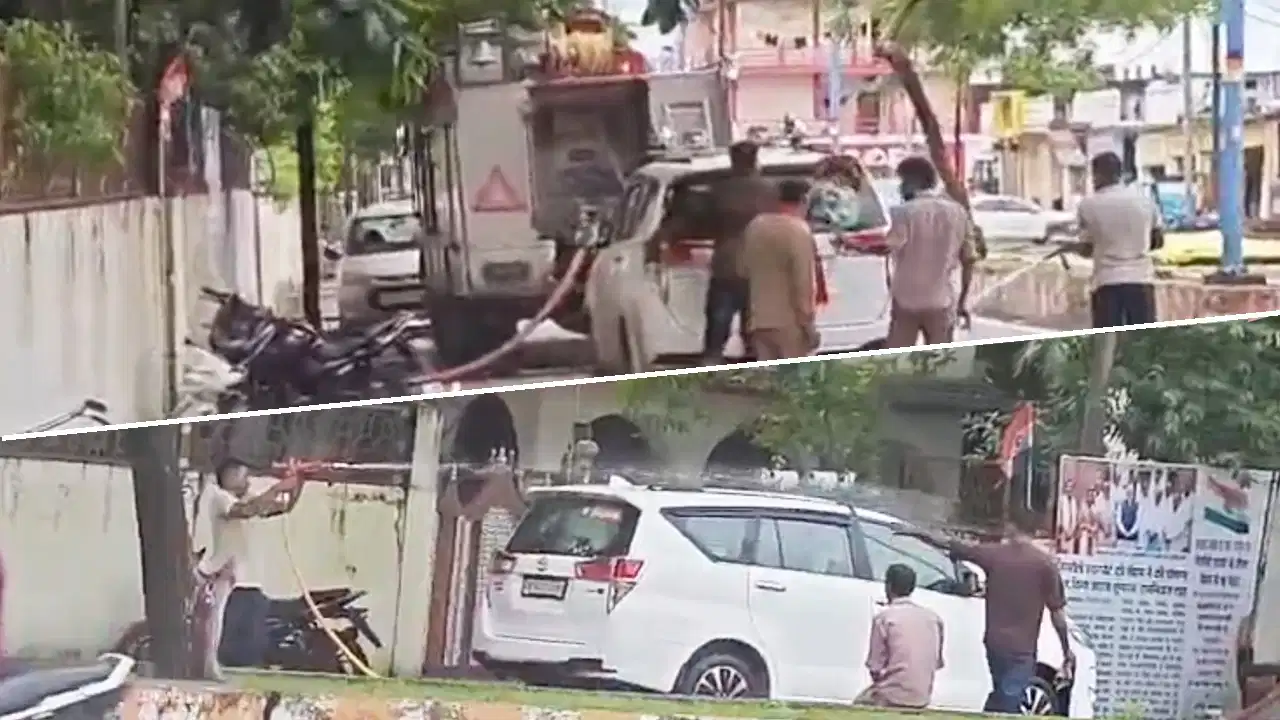 सिंगरौली में फायर ब्रिगेड के पानी से धोई गई BJP विधायक की गाड़ी: कमिश्नर आवास का वीडियो वायरल, सवालों के घेरे में प्रशासन