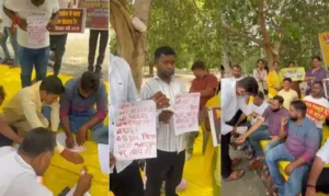 68500 Teacher Recruitment Reservation Dispute: लखनऊ में 17 दिन से धरना जारी, पीएम को खून से लिखा पत्र