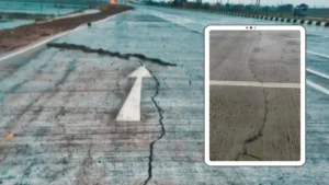 Munger Mirzachouki Greenfield Highway: निर्माणाधीन फोरलेन सड़क पर फिर दिखी 50 मीटर लंबी दरार, स्थानीय लोगों ने जताई नाराजगी