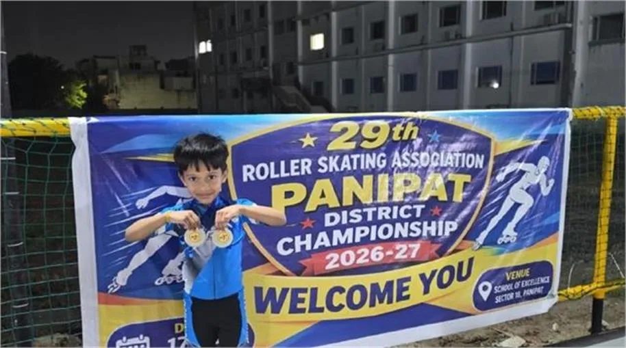 Haryana Sports News: पानीपत के नन्हे स्केटिंग स्टार माधव गुप्ता ने जीता सबका दिल, सिल्वर और गोल्ड मेडल पर किया कब्जा