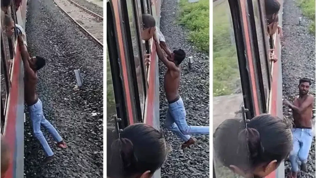 Viral Video from Bihar: भागलपुर-दानापुर एक्सप्रेस में स्नैचर की करतूत, यात्रियों ने पकड़ा तो जान की भीख मांगने लगा चोर