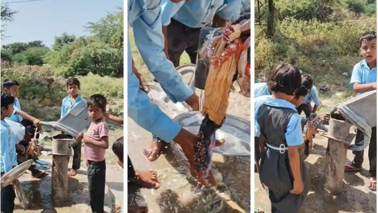 Bhim Rajsamand School Video: राजकीय प्राथमिक विद्यालय पाटिया का वायरल वीडियो, CBEO कार्यालय के पास बदहाल स्थिति