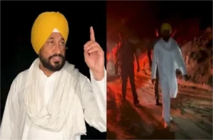 रूपनगर में आधी रात को सतलुज नदी किनारे पहुंचे चरणजीत सिंह चन्नी, पोकलेन मशीनों से अवैध खनन का पर्दाफाश
