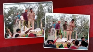 बिहार के सारण में बाढ़ राहत के दौरान हंगामा: रिवाल्वर लहराने और जूता दिखाने वाले मकेर थाना प्रभारी सस्पेंड
